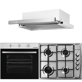 Pachet HAUSBERG Basic Style Plus, Cuptor electric Incorporabil HB8052, Clasa A, 71L, 2000W, Negru/Inox, Plita Incorporabila HB555, 4 arzatoare, Gaz, Inox, Hota incorporabila telescopica HB1285, Putere de absorbtie 420 m3/h, 2 motoare, 60 cm, Inox Pachet HAUSBERG Basic Style Plus, Cuptor electric Incorporabil HB8052, Clasa A, 71L, 2000W, Negru/Inox, Plita Incorporabila HB555, 4 arzatoare, Gaz, Inox, Hota incorporabila telescopica HB1285, Putere de absorbtie 420 m3/h, 2 motoare, 60 cm, Inox