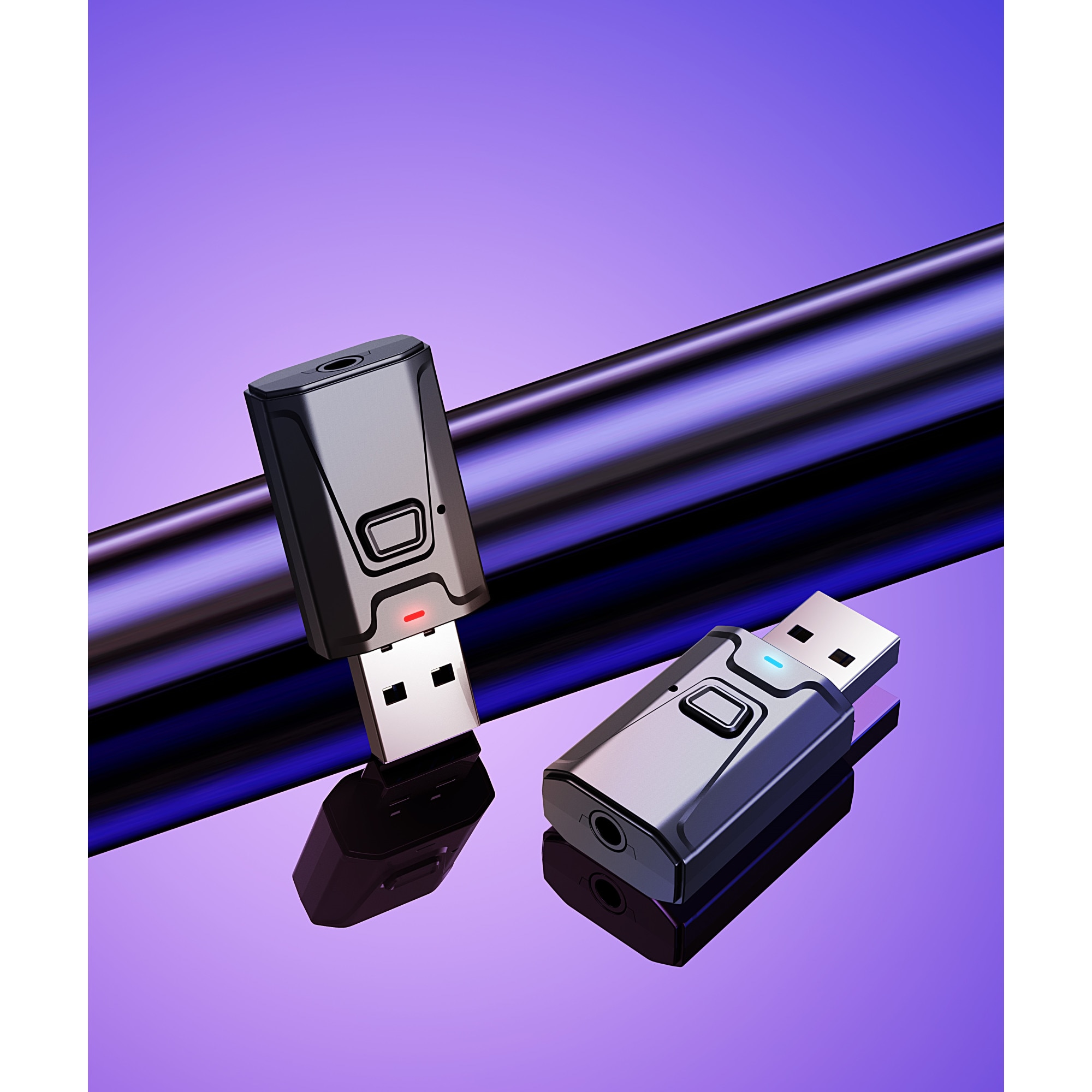 Mini bluetooth adapter, adó/vevő, BT 5.0 technológia, 3,5 mmes sztereó