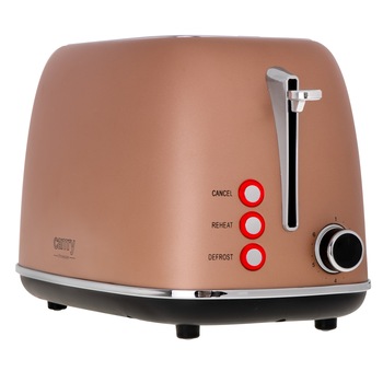 Toaster 2 felii Camry CR 3217, 815W, Oprire automata, Tava detasabila, 6 setari de temperatura, 2 moduri de utilizare, Bej Toaster 2 felii Camry CR 3217, 815W, Oprire automata, Tava detasabila, 6 setari de temperatura, 2 moduri de utilizare, Bej