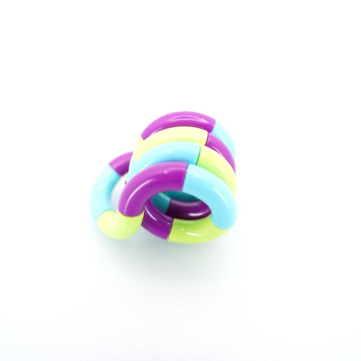 Tangle Verder Jucarie tangle antistres, fidget toy, twist tangle, Oktane, Blue/Purple ...