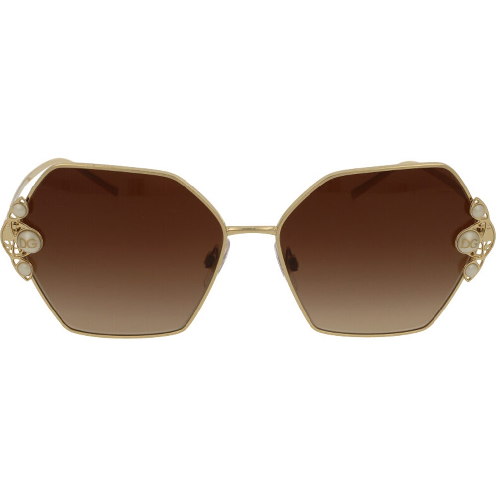 Ochelari de soare de dama Dolce&Gabbana DG2253H 02/13, Auriu, 60 mm