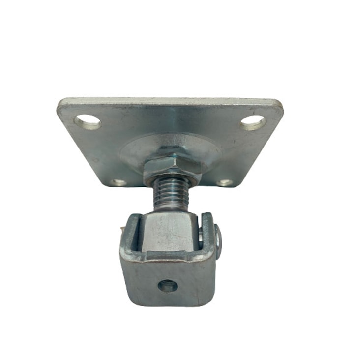 Balama reglabila cu placa pentru porti batante, 90 x 90 mm