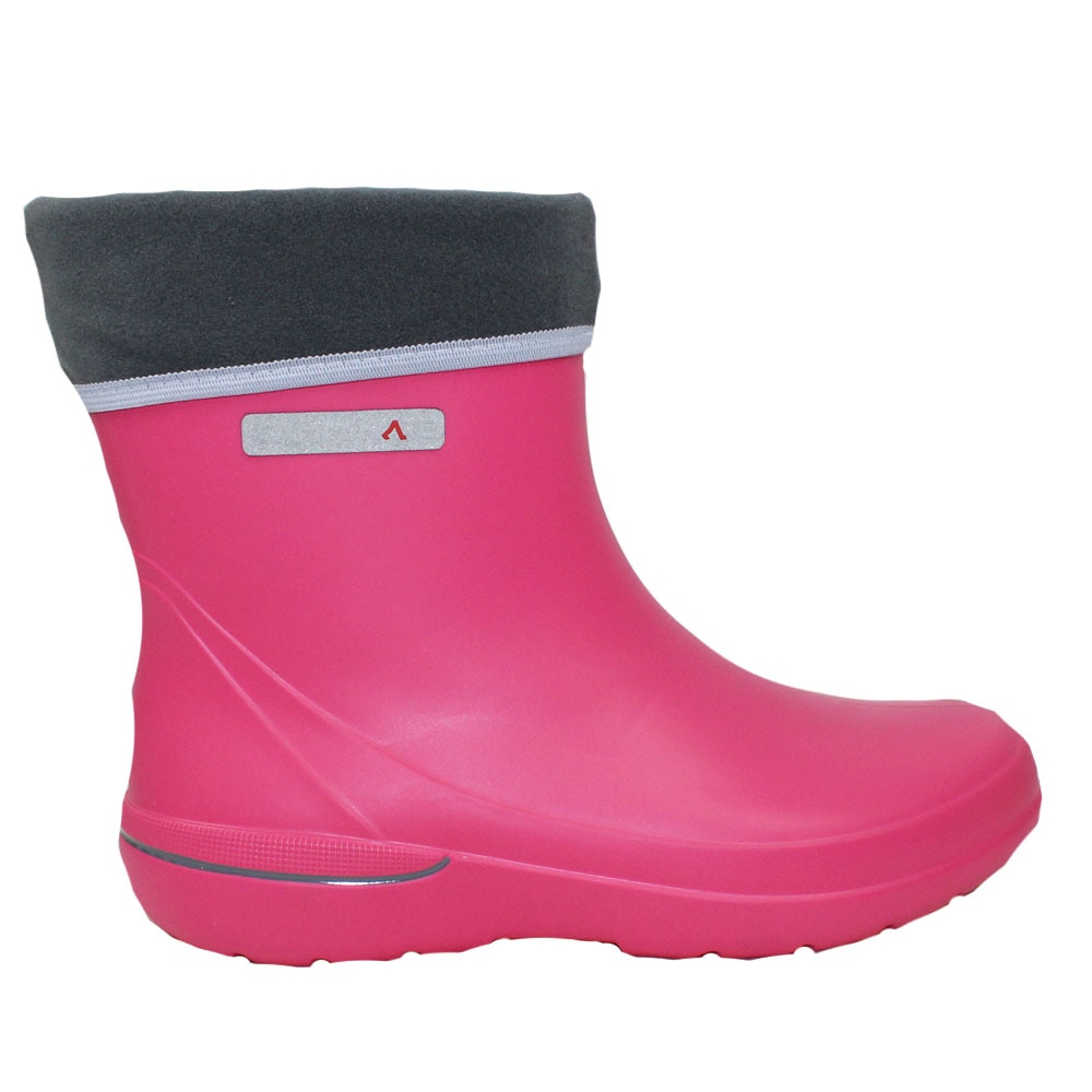 Cizme termoizolante din spuma cu ciorap, Roma, roz inchis