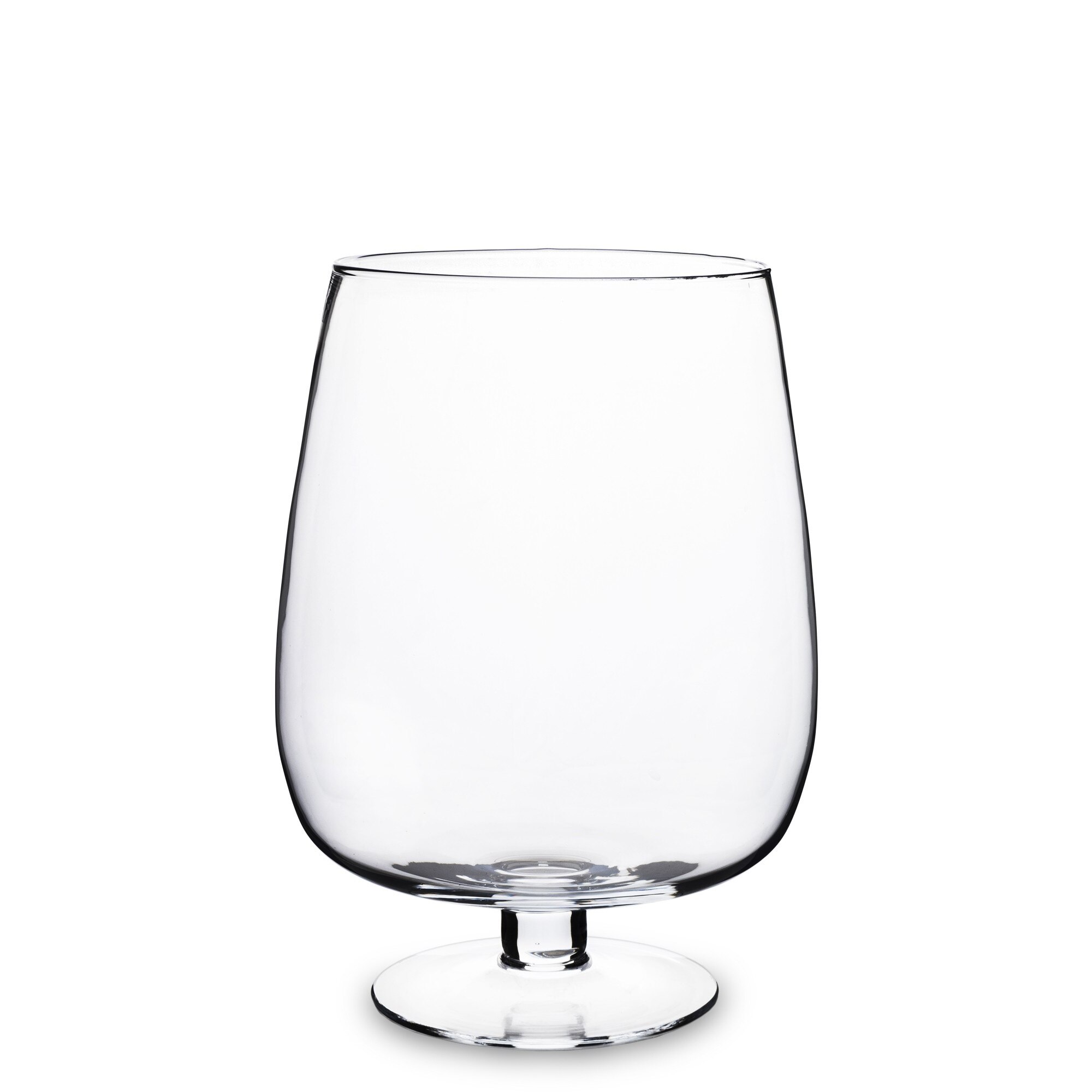 Recipient sticla cu picior, 33x21 cm