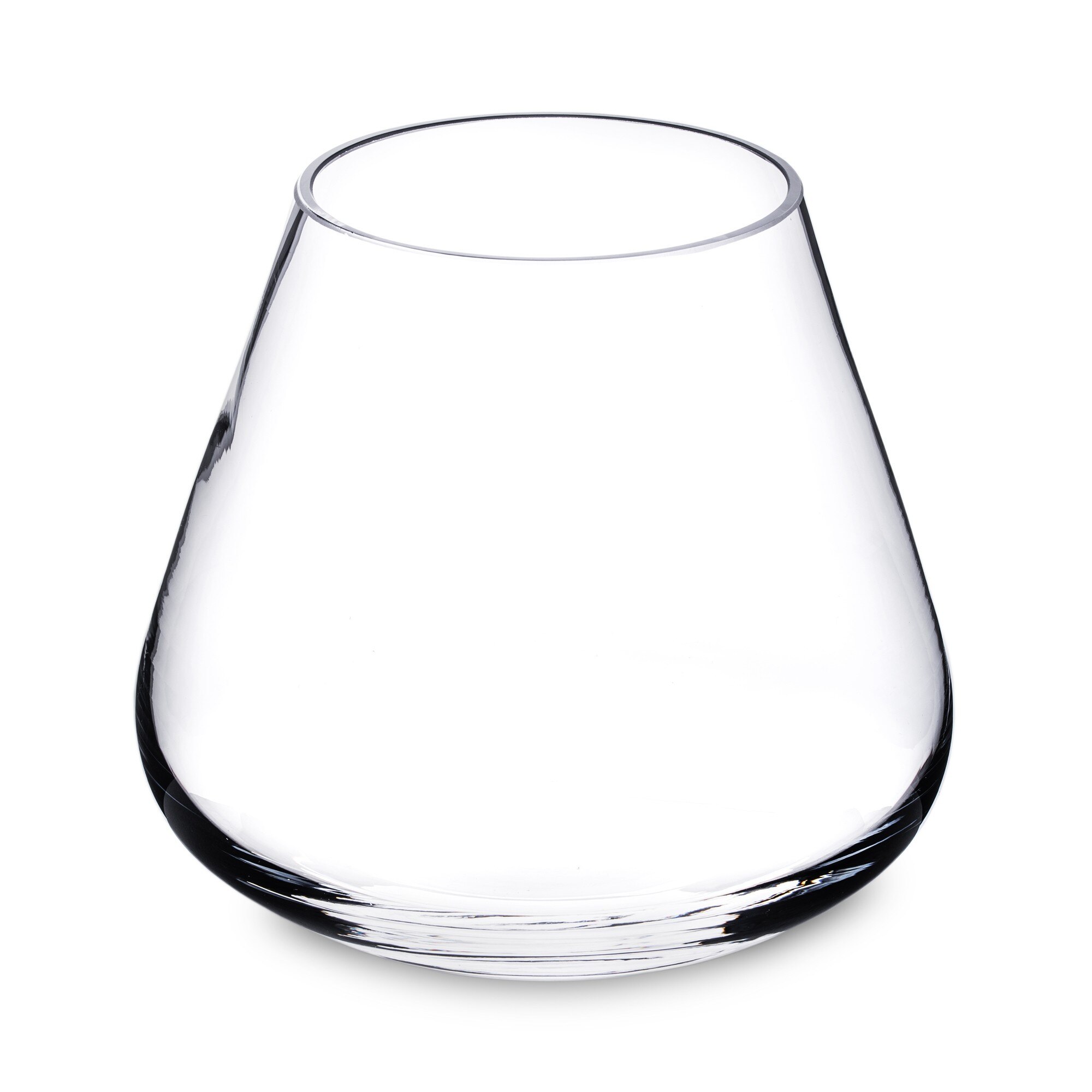 Vaza sticla transparenta, 12x13x13 cm