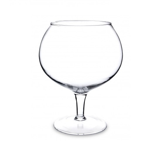 Recipient sticla cu picior, 30x24x24 cm