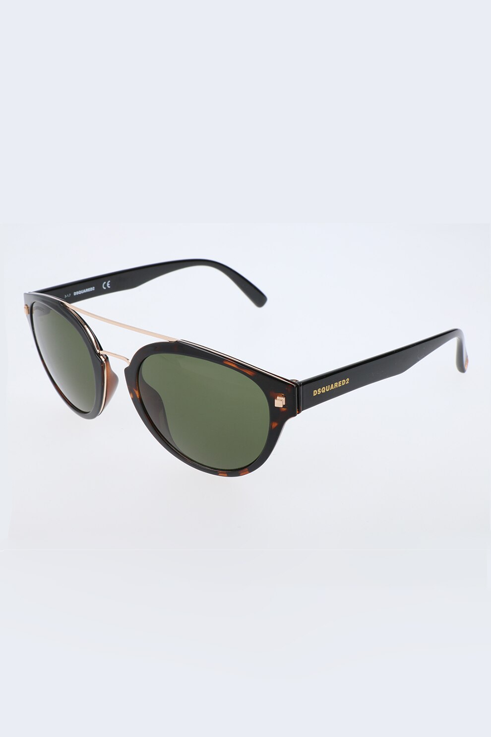 Dsquared2, Ochelari de soare rotunzi unisex, Maro inchis/Galben