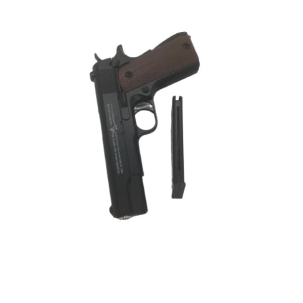 Pistol Airsoft Metalic C8, Calibru 6 mm si cu Siguranta,350 bile, LMG