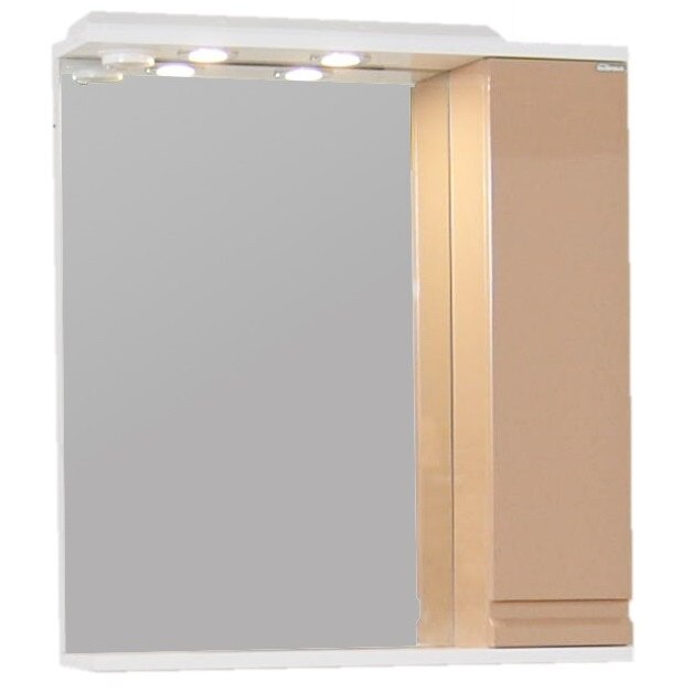 Oglinda cu dulap si iluminare Badenmob , seria 786 - 65cm , Cappuccino