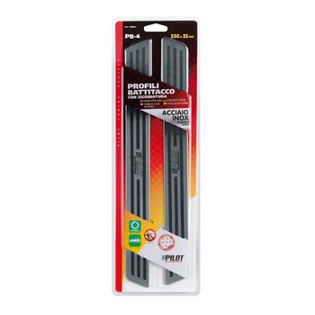 Set 2 Ornamente praguri din inox Pilot PB-4, 33x3,2cm Set 2 Ornamente praguri din inox Pilot PB-4, 33x3,2cm