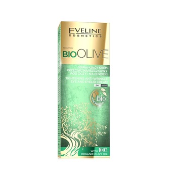 Crema antirid pentru ochi, Eveline Cosmetics, Bio Olive, Tightening Anti-Wrinkle, 20 ml Crema antirid pentru ochi, Eveline Cosmetics, Bio Olive, Tightening Anti-Wrinkle, 20 ml
