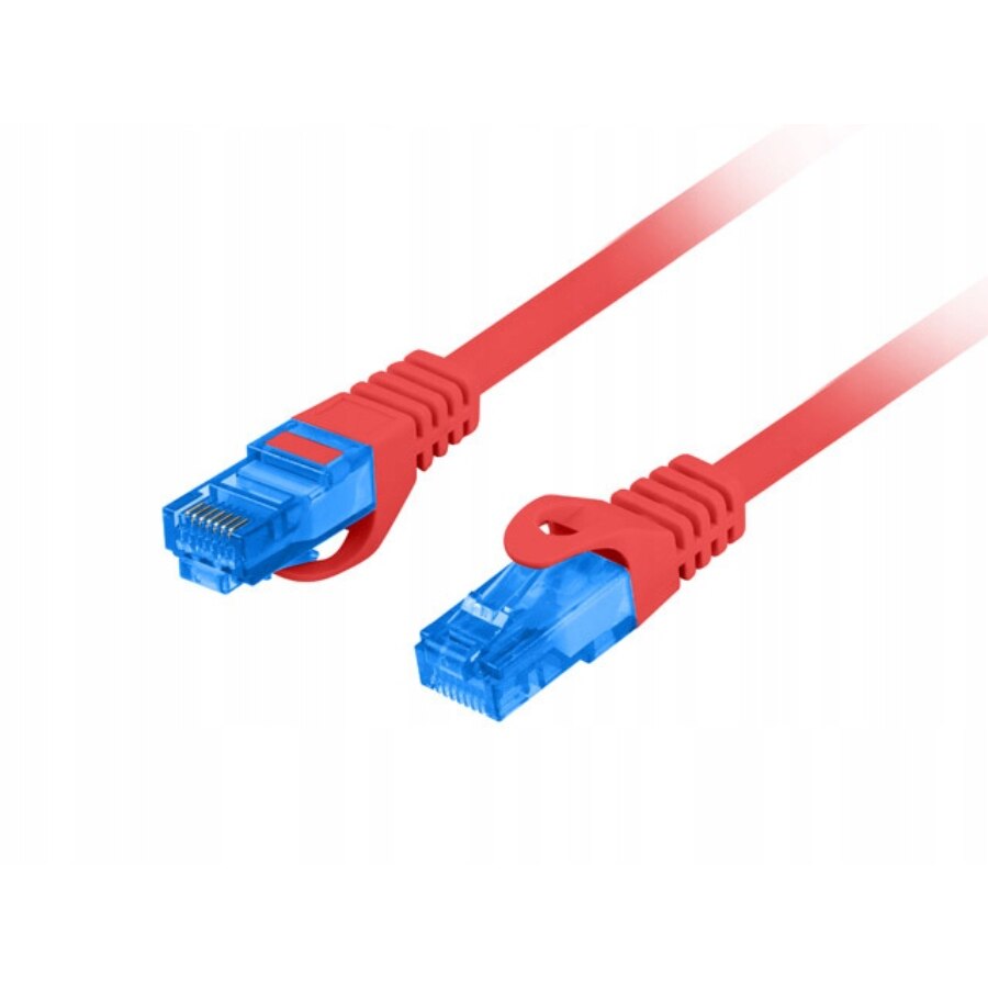 Cablu Ethernet RJ45 Impakt, LAN Cat 6A, SFTP, S/FTP, LSZH, Rosu, 5 m