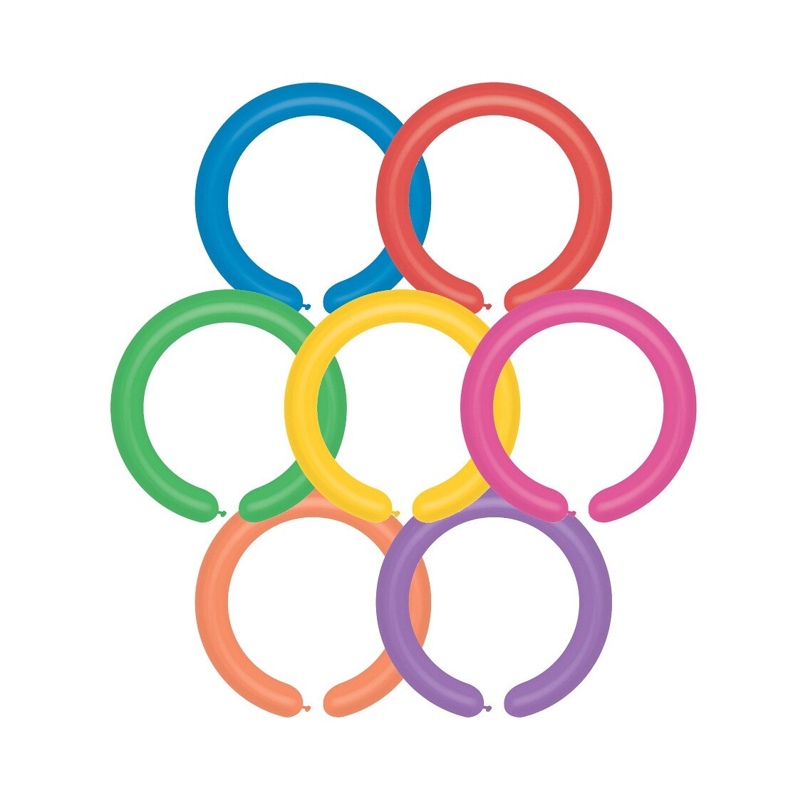 Set 100 Baloane D4/80 Modelaj, Multicolor, 140 cm