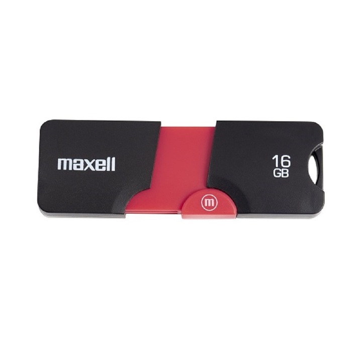 Memorie USB MAXELL FLIX, USB 2.0, 16GB, Negru
