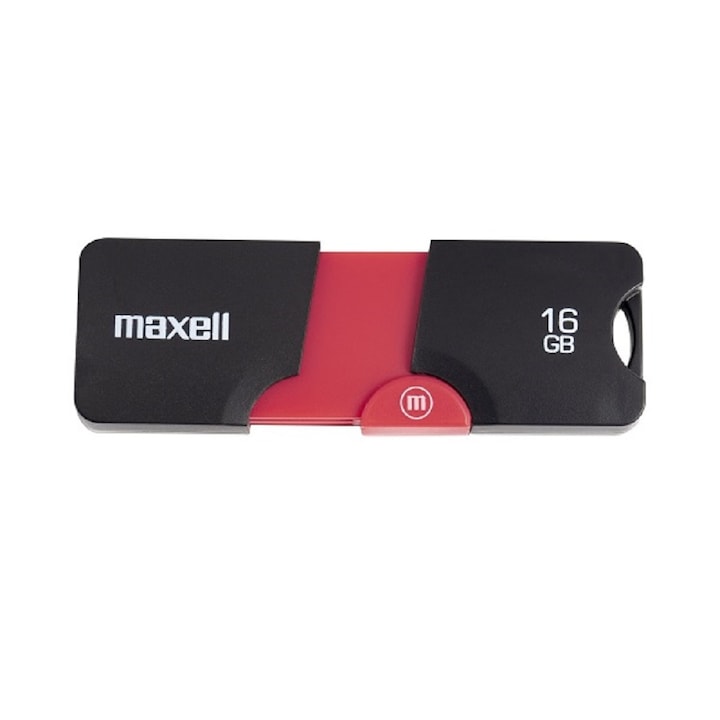 USB memória MAXELL FLIX, USB 2.0, 16 GB, Fekete