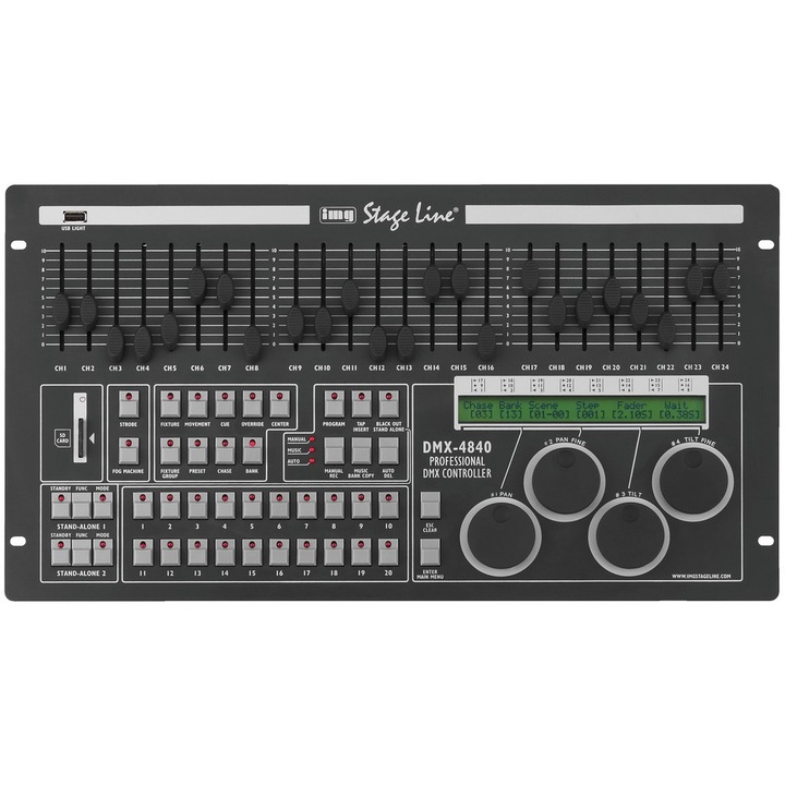 Monacor DMX-4840 Professzionális dmx fényvezérlõ