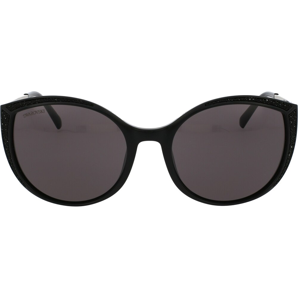Ochelari de soare Swarovski SK0168 01A, Negru, 55 mm