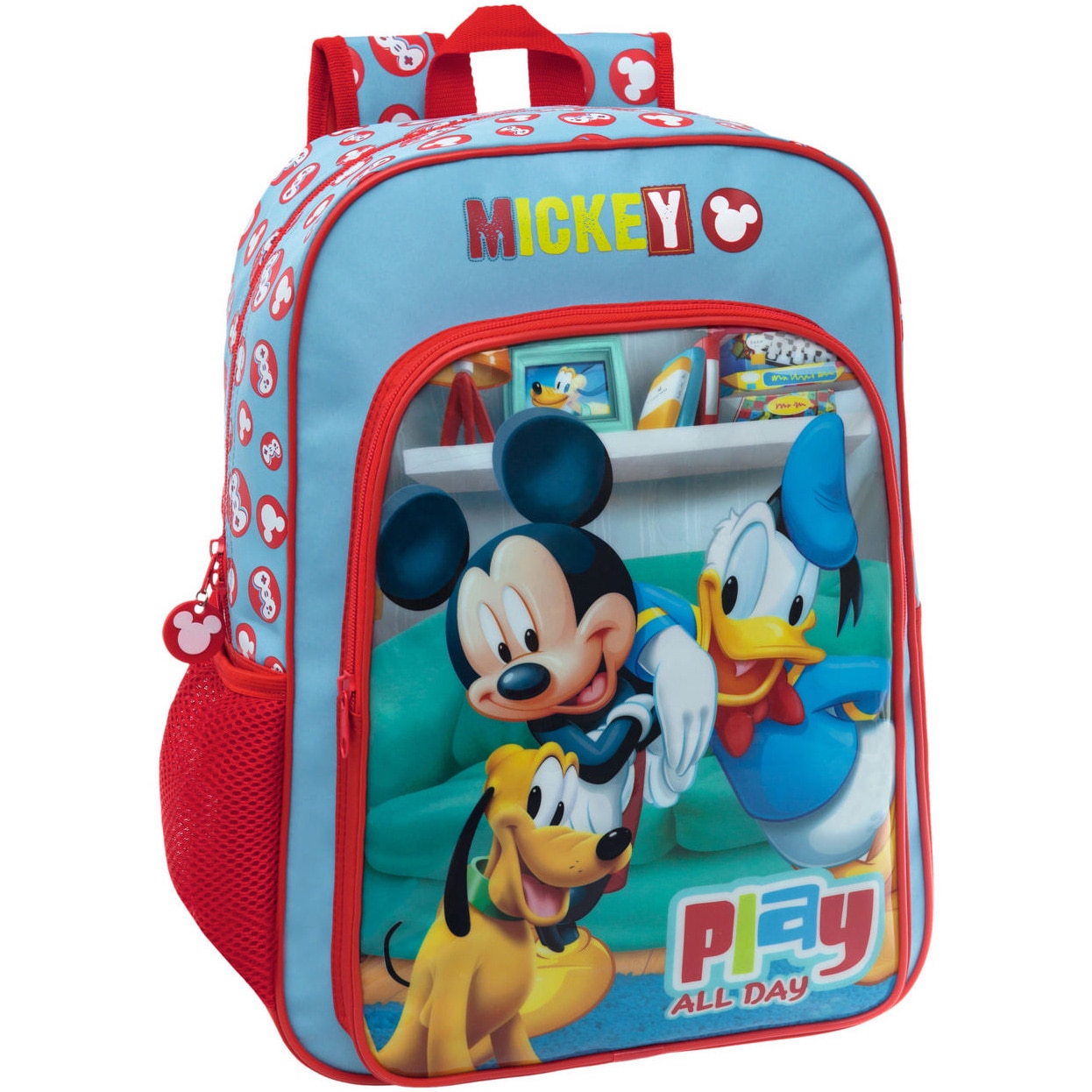 Ghiozdan de scoala adaptabil Disney Mickey Play,30x 40x 13cm