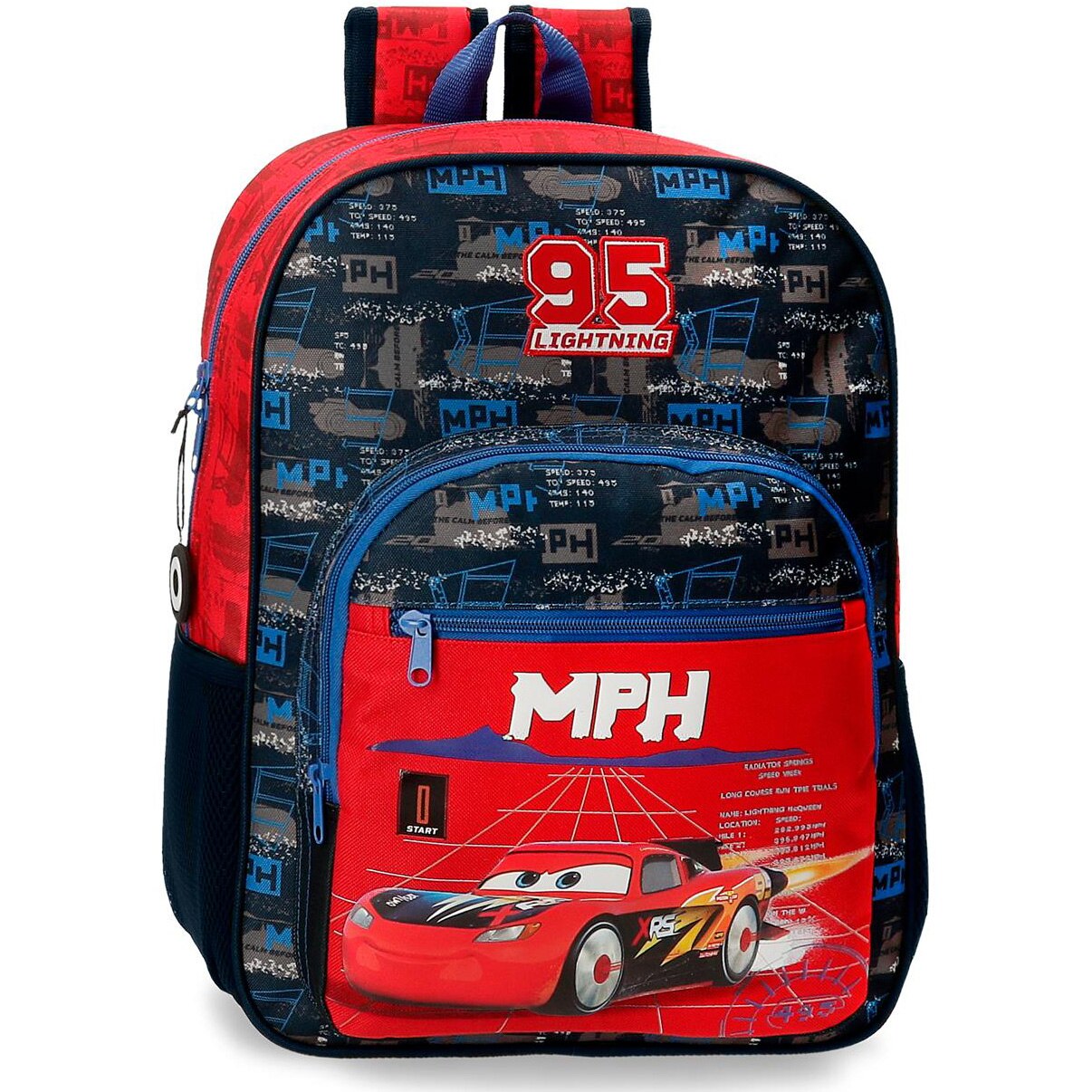 Ghiozdan scoala Disney Cars Rocket Racing, 30x38x12 cm