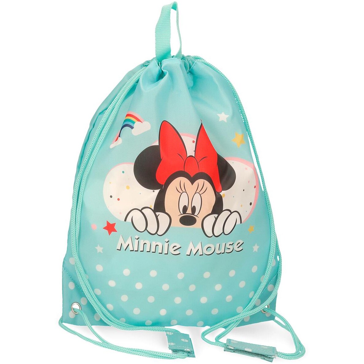 Sac pranz Disney Minnie Rainbow, 27x34x1cm, turcoaz