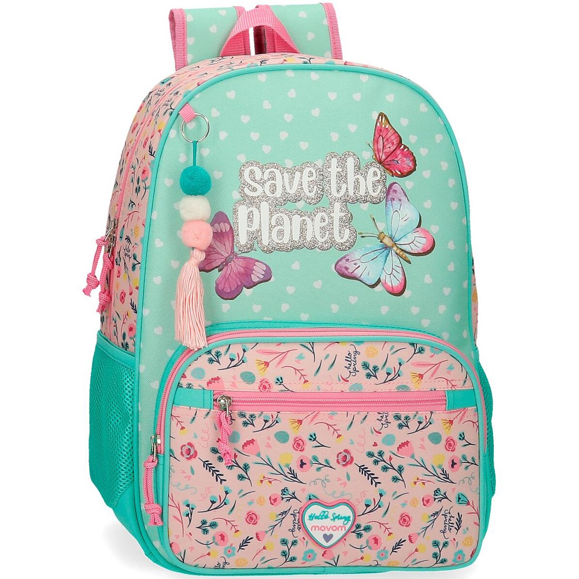 Rucsac scoala Movom Save the Planet,31x 42x17,5 cm, din material reciclabil