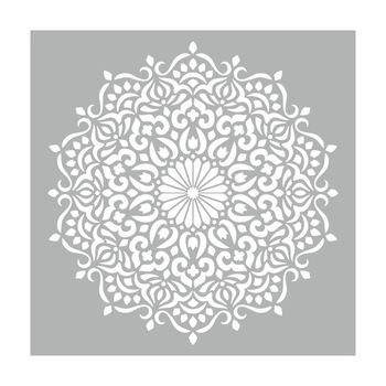 Sablon 590x590mm Refolosibil Mandala Life - SP108 Sablon 590x590mm Refolosibil Mandala Life - SP108