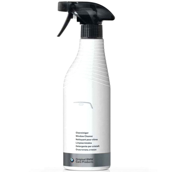 Solutie originala BMW Car Care pentru curatare geamuri auto, cu pulverizator , 500ml
