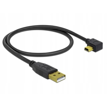 Cablu mini USB Camera NAVI Auto HDD Delock, 90 unghiuri, 3 m Cablu mini USB Camera NAVI Auto HDD Delock, 90 unghiuri, 3 m