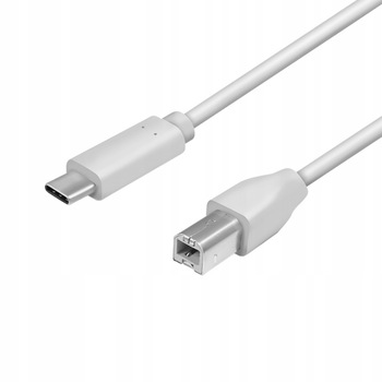 Cablu USB-C imprimanta USB-B USB 2.0 HD LogiLink, Alb, 2 m Cablu USB-C imprimanta USB-B USB 2.0 HD LogiLink, Alb, 2 m