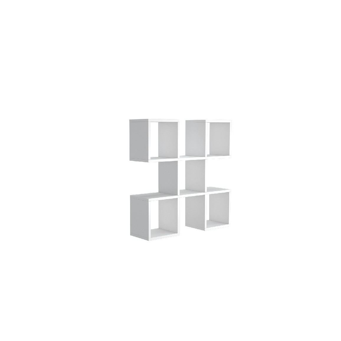 Raft de perete Homemania, 70 x 20 x 70 cm, Melamina, Alb