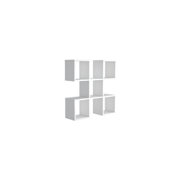 Raft de perete Homemania, 70 x 20 x 70 cm, Melamina, Alb Raft de perete Homemania, 70 x 20 x 70 cm, Melamina, Alb