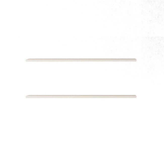 Set 2 rafturi de perete Homemania, 80 x 18 x 1.8 cm, Melamina, Alb