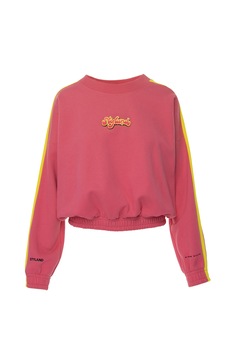 Bluza din bumbac organic, STYLAND, 369E203204TXS1-452174-S, Roz, S Bluza din bumbac organic, STYLAND, 369E203204TXS1-452174-S, Roz, S