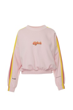 Bluza din bumbac organic, STYLAND, 369E203204TXS1, Roz, M-Slim Bluza din bumbac organic, STYLAND, 369E203204TXS1, Roz, M-Slim