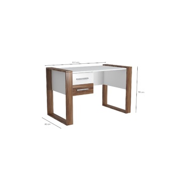 Birou Homemania, Farley, 110 x 60 x 75 cm, Lemn, Alb/Maro Birou Homemania, Farley, 110 x 60 x 75 cm, Lemn, Alb/Maro