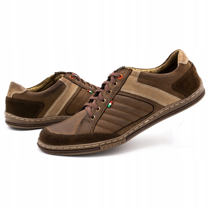 Pantofi casual 236GT, Olivier, Piele naturala, Maro, Maro