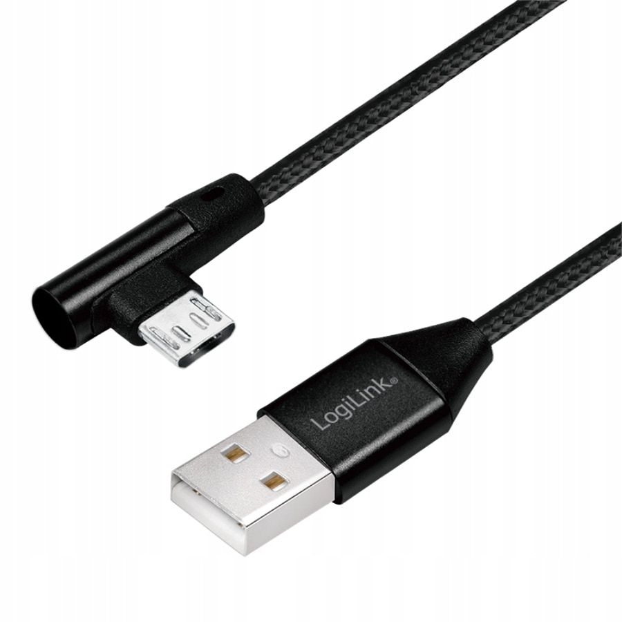 Cablu incarcare MICRO-USB LogiLink, Negru, 30 cm