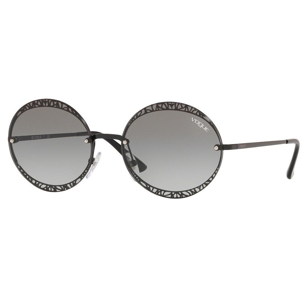 Ochelari de soare dama Vogue 4118/S, Oval, Negru lucios