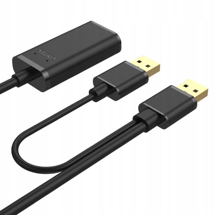 Unitek Y-277 USB адаптерен кабел, черен, 5 м