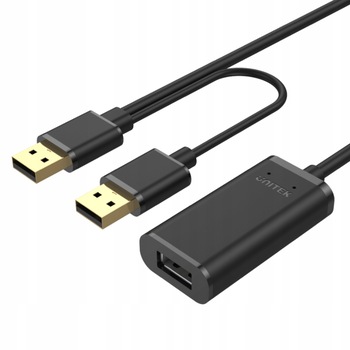 Cablu adaptor USB Unitek Y-277, Negru, 5 m Cablu adaptor USB Unitek Y-277, Negru, 5 m