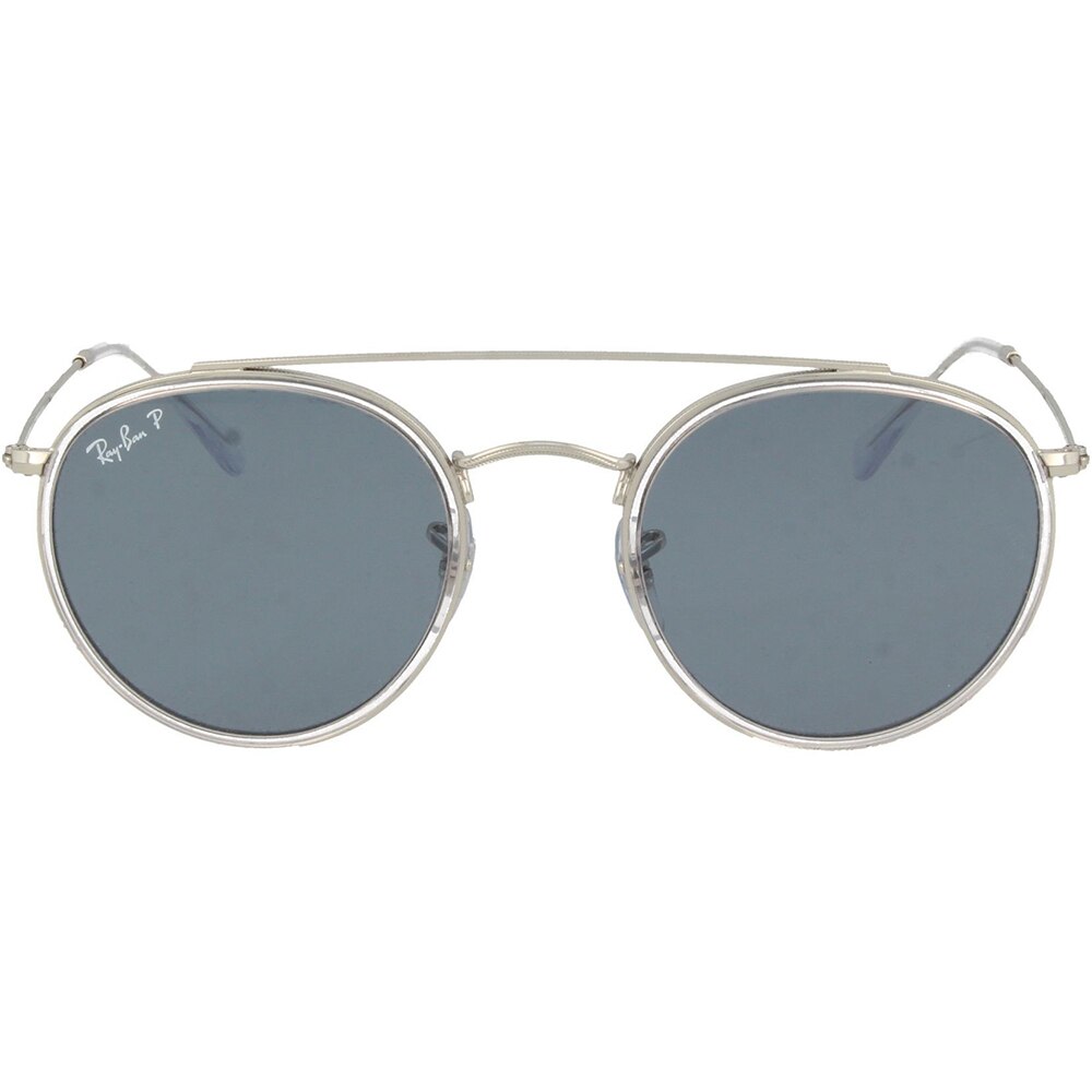 Ochelari de soare de dama Ray-Ban RB3647N 003/02, polarizati, Argintiu, 51 mm