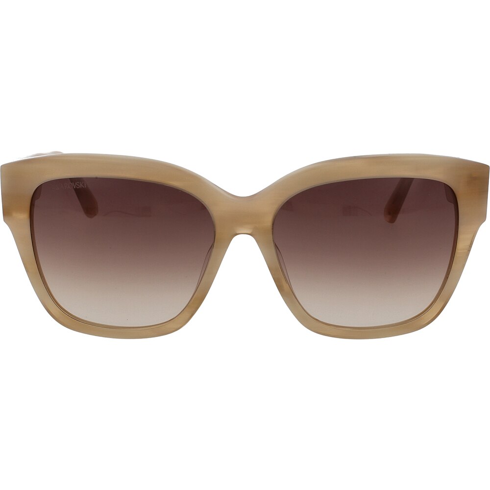 Ochelari de soare Swarovski SK0305 25F, Crem, 57 mm