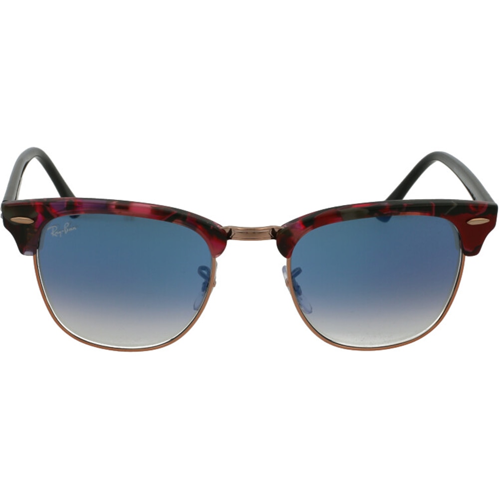 Ochelari de soare de dama Ray-Ban RB3016 12573F, CLUBMASTER, Violet, 51 mm