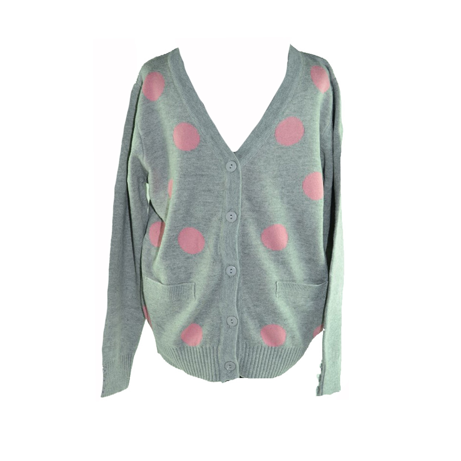 Cardigan cu maneca lunga pentru fete Happy House BL-200G, Gri 4886