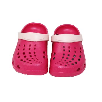 Saboti pentru plaja, roz fucsia cu roz deschis Saboti pentru plaja, roz fucsia cu roz deschis