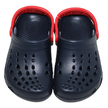 Saboti pentru plaja, bluemarin cu rosu Saboti pentru plaja, bluemarin cu rosu