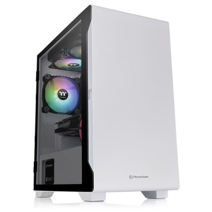 Компютърна кутия Thermaltake S100, Бял, Mini Tower, Без захранващ блок