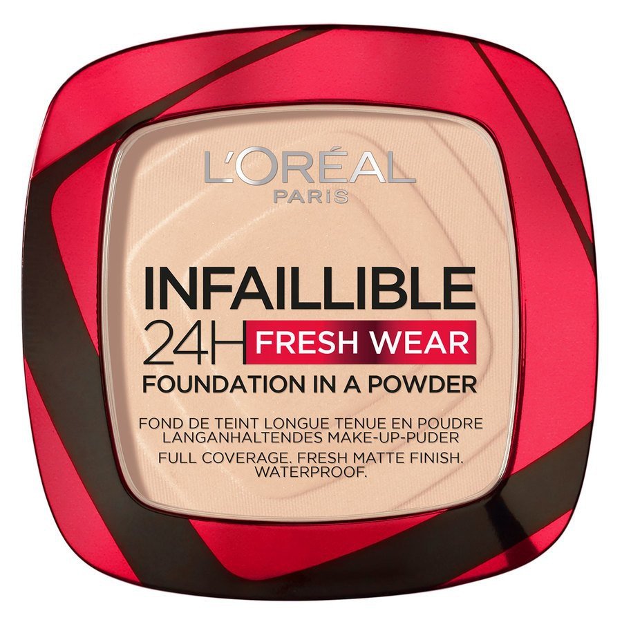 Pudra Compacta L'Oreal Paris Infaillible 24H Fresh Wear Powder 20 Ivory, 9 g
