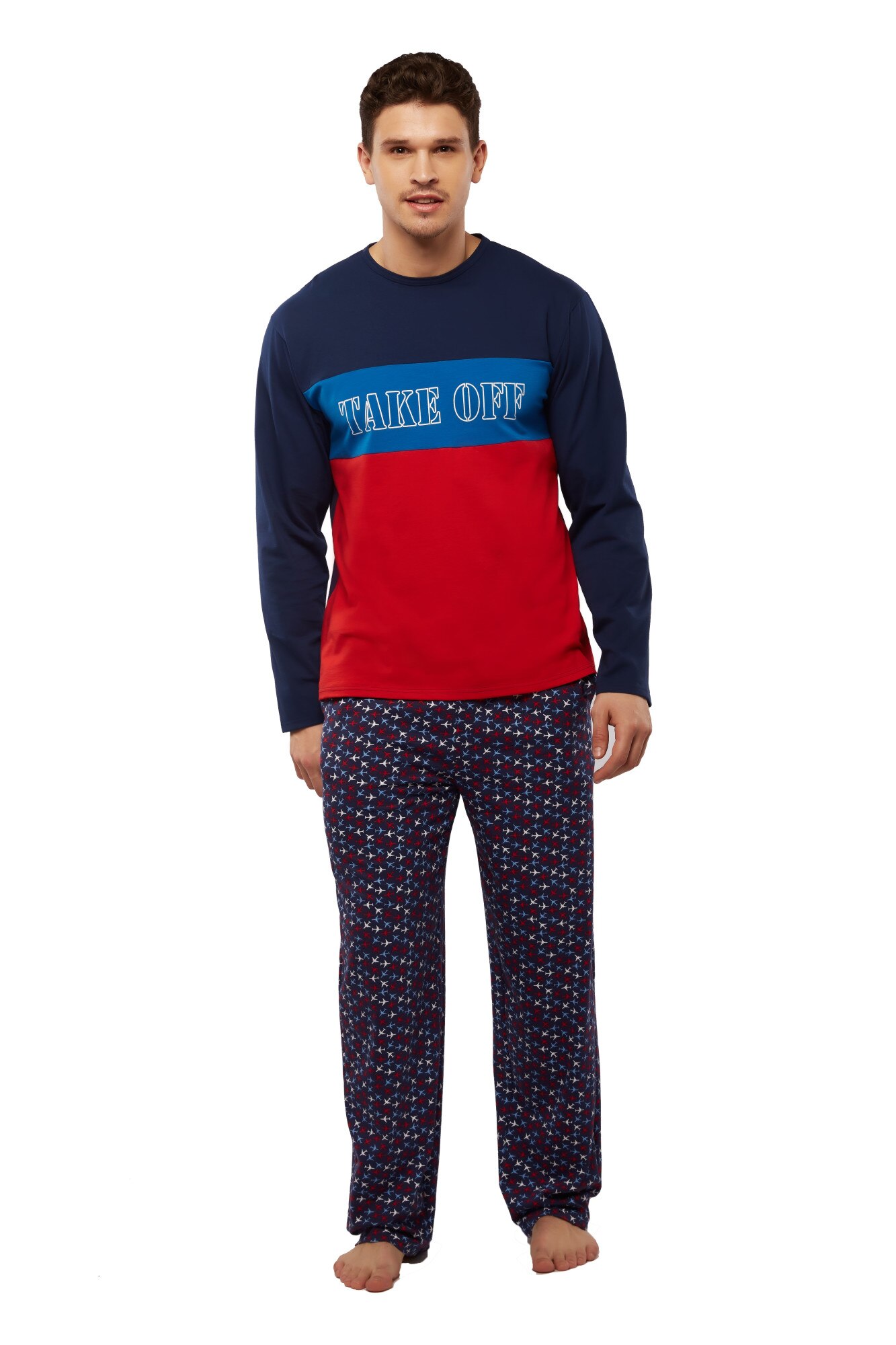 Pijamale barbati PBV20, multicolor59, Multicolor, S