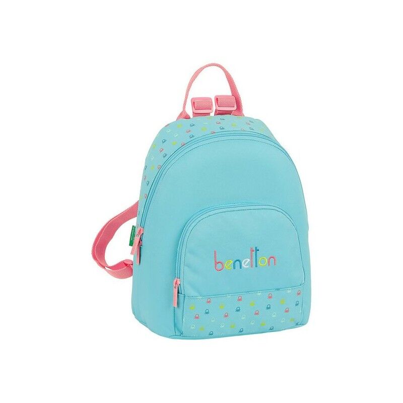 Rucsac Casual Benetton Candy Albastru deschis/Roz